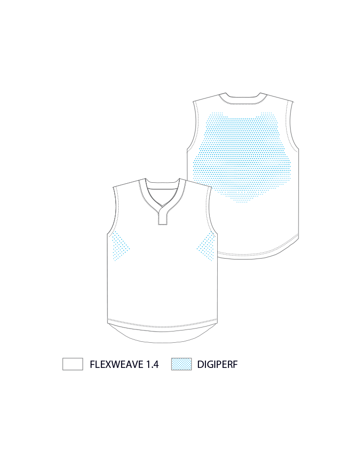 AMPD 1-BUTTON S/L SOFTBALL JERSEY