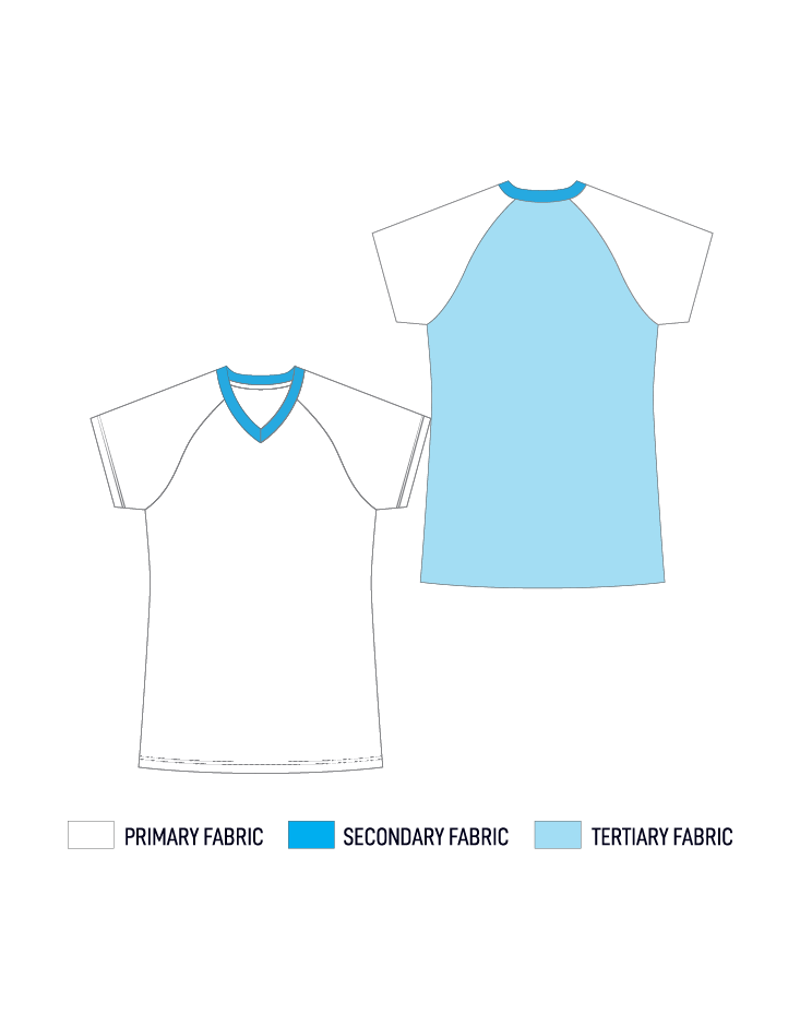 AMPD V-NECK S/S SOFTBALL JERSEY