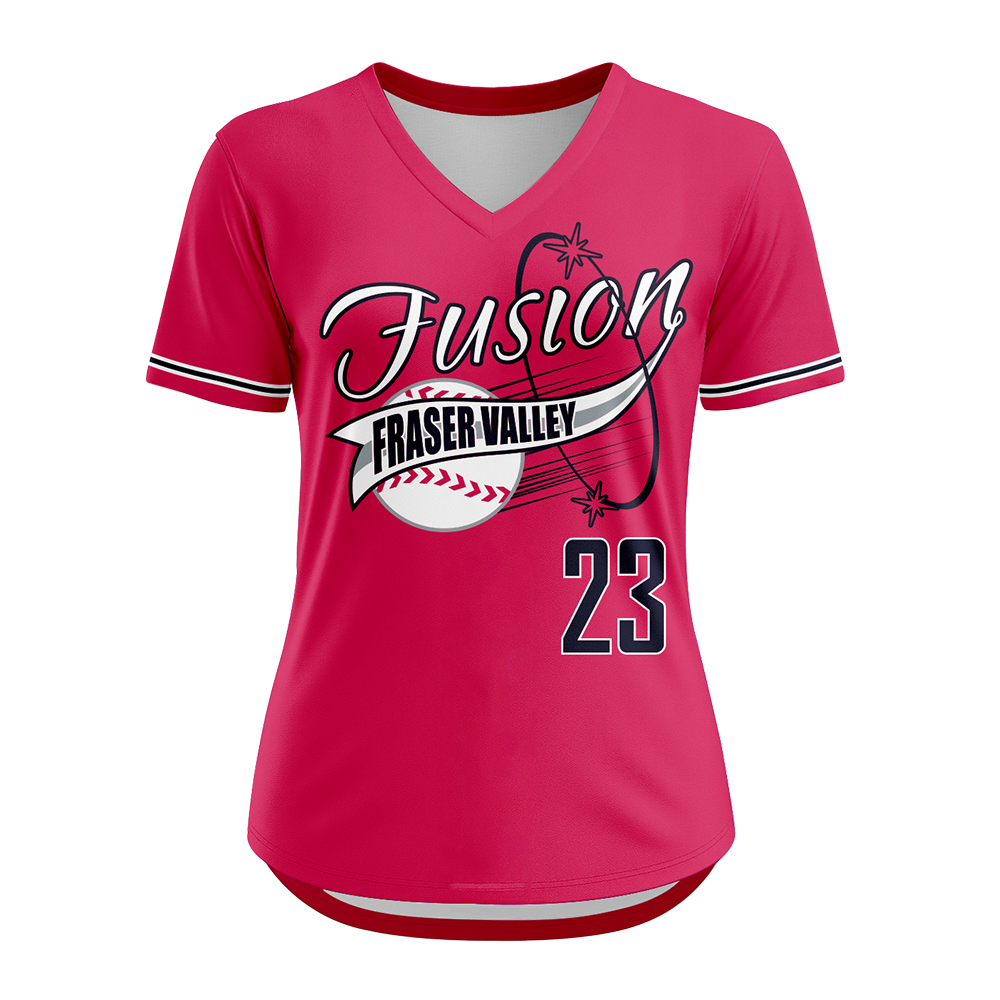 AMPD V-NECK S/S SOFTBALL JERSEY